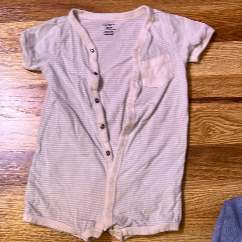 Striped Cream Kids Shirt